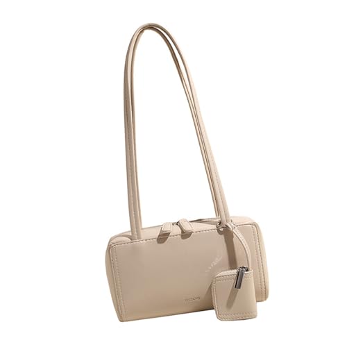 Schultertasche, Handtasche, unter dem Arm, süße Clutches Geldbörse mit Reißverschluss, Sättel, Schultertaschen für Damen, trendige Unterarmtasche, B, One Size von MALSSE