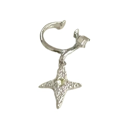 Sternförmige Ohrklemme mit goldfarbenem Zirkon ohne Piercing, koreanische Stile, Mode-Accessoires für Frauen, modisches Ohr-Zubehör von MALSSE
