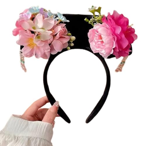 Uralte Dyansty Prinzessinnen-Haarband für Damen, chinesische königliche Blume, Haarband, Hochzeit, Haarband, Frauen, Musikfestival, Hairhoop von MALSSE