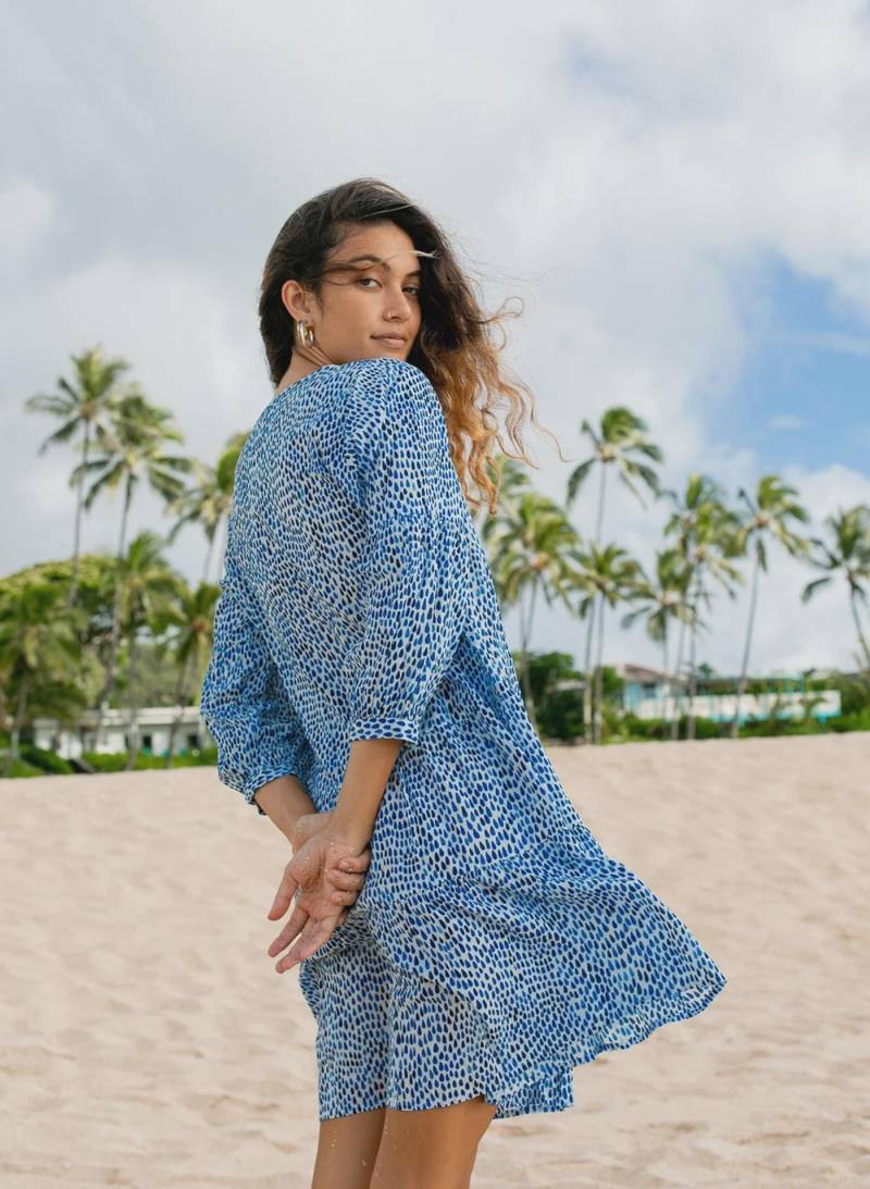 Flora Leichtes Sommerkleid Im Tunika Stil. 100% Hochwertige Bauwolle von MALUNEdesigns