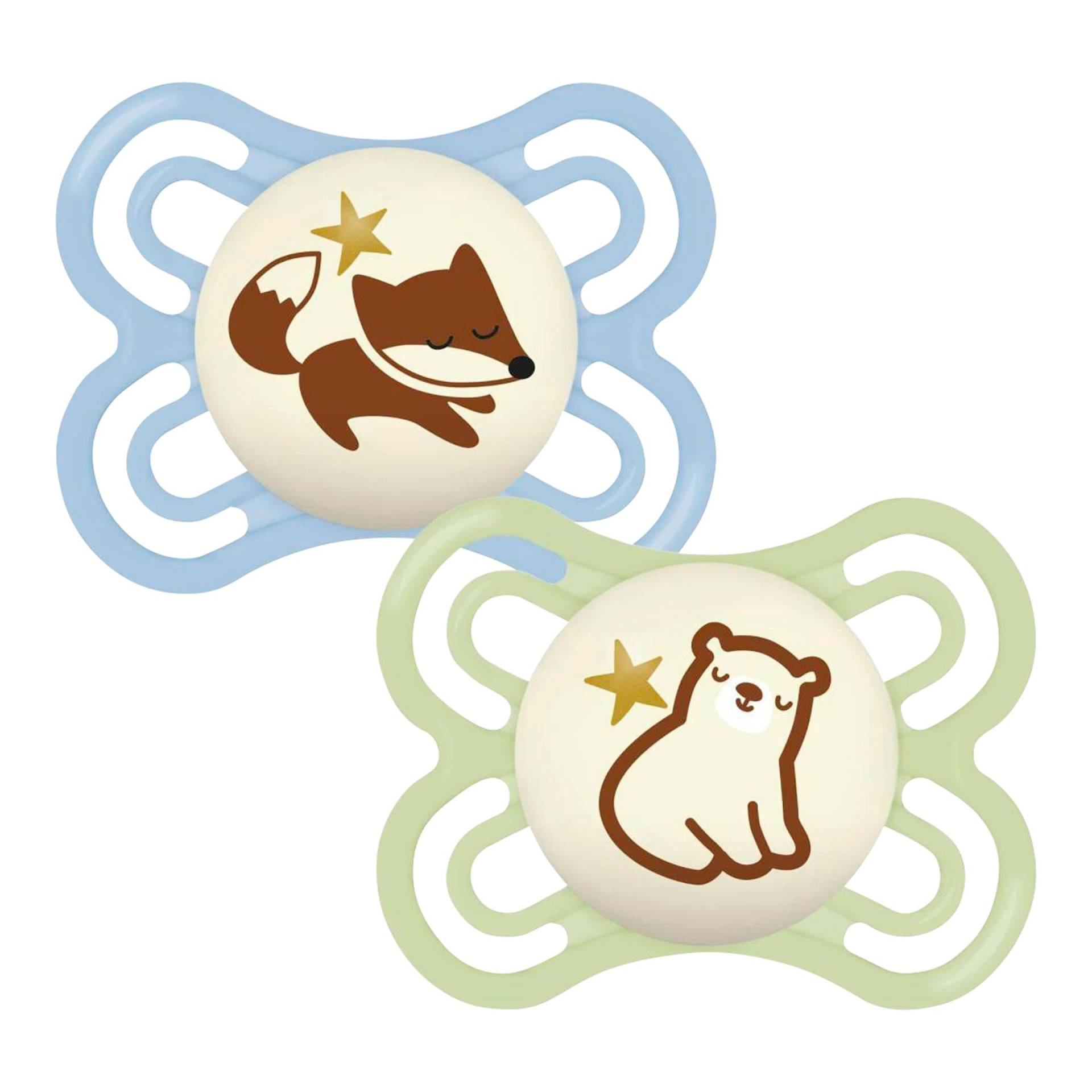 Mam 2er-Pack Schnuller Perfect Night Silikon, 0-6M von MAM