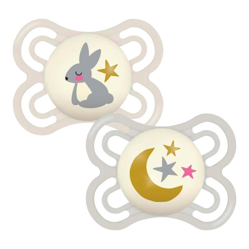 Mam 2er-Pack Schnuller Perfect Night Silikon, 0-6M von MAM