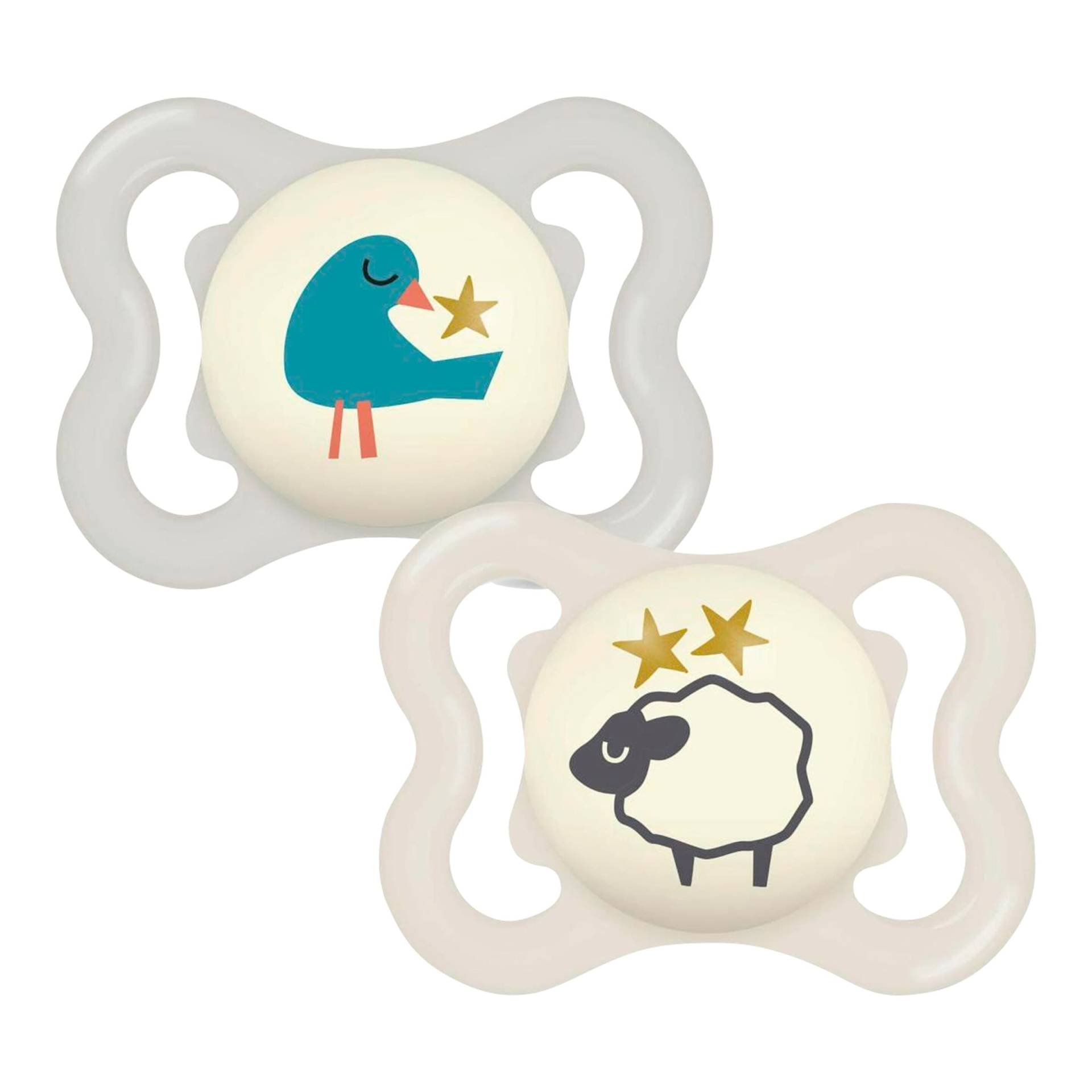 Mam 2er-Pack Schnuller Supreme Night Silikon, 0-6M von MAM