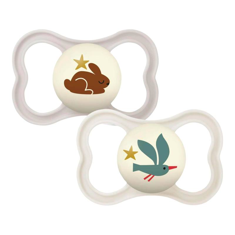 Mam 2er-Pack Schnuller Supreme Night Silikon, 6-16M von MAM