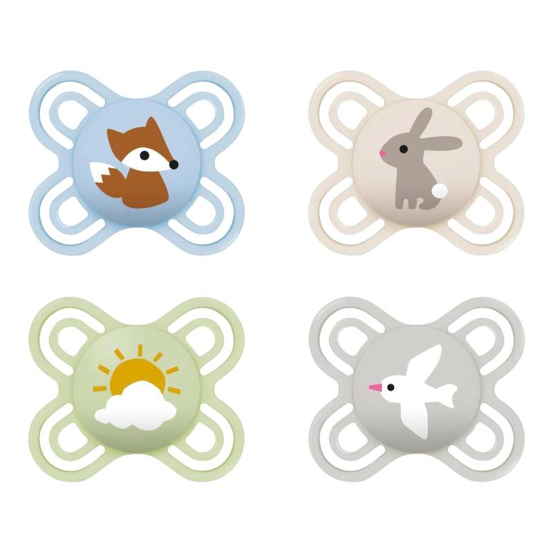 Mam 4er-Pack Schnuller Perfect Start Silikon, 0-2 M von MAM