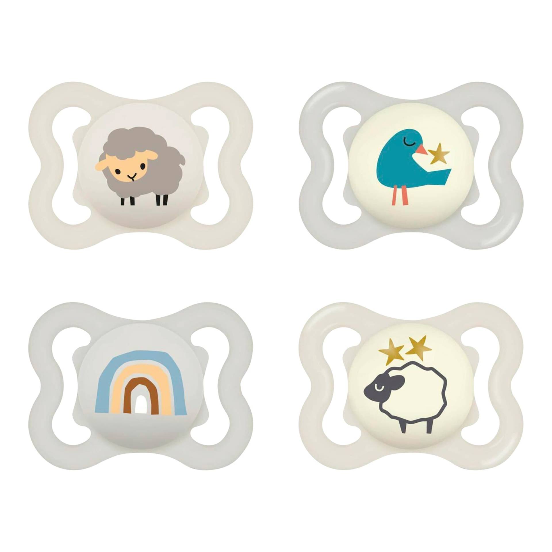 Mam 4er-Pack Schnuller Supreme Day+Night Silikon, 0-6 M von MAM