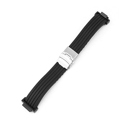 MAMA'S PEARL 16mm Armband Fit For Casio Fit For G-Shock GA-2100 GA-110 GD-100 For DW-5600 6900 GW-M5610 Silikon Uhr Band Handgelenk Armband Zubehör Adapter(Black) von MAMA'S PEARL