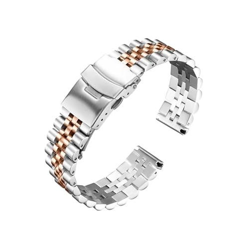 MAMA'S PEARL 18 20 22 24 26 Mm Edelstahl-Ersatzarmband For Armbanduhren, Passend For Role, Passend For Omega, Passend For IWC, Passend For Tudor, Passend For Seiko, Passend For Breitlin(Silver add ros MAMA'S PEARL 18 20 22 24 26 Mm Edelstahl-Ersatzarmband For Armbanduhren, Passend For Role, Passend For Omega, Passend For IWC, Passend For Tudor, Passend For Seiko, Passend For Breitlin(Silver add ros von MAMA'S PEARL