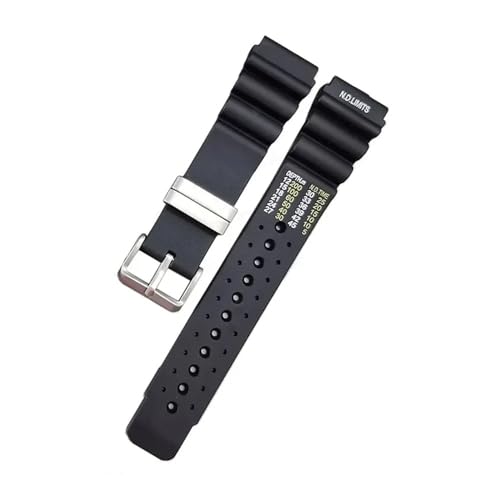 MAMA'S PEARL 20 Mm 22 Mm 24 Mm ND Limits Diver Silikonarmband Passend For Seiko Fit For Water Ghost Resin Herren-Sportuhrenarmband For Casio For Citizen For Promaster(02,22mm) von MAMA'S PEARL