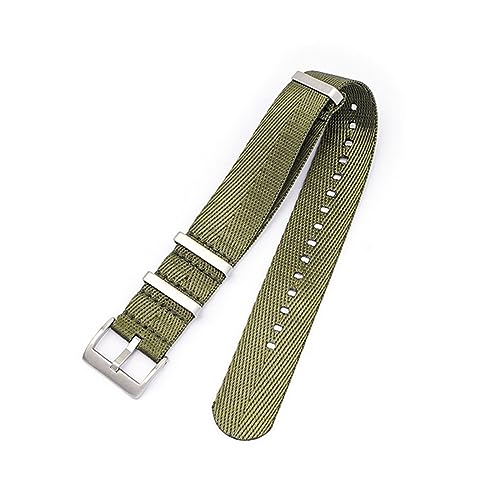 MAMA'S PEARL 20mm 22mm 24mm Nylonband Herren Damen Ersatzuhrenarmband Passend For Omega Fit For Seamaster 300 (Color : Army, Size : 20mm) von MAMA'S PEARL
