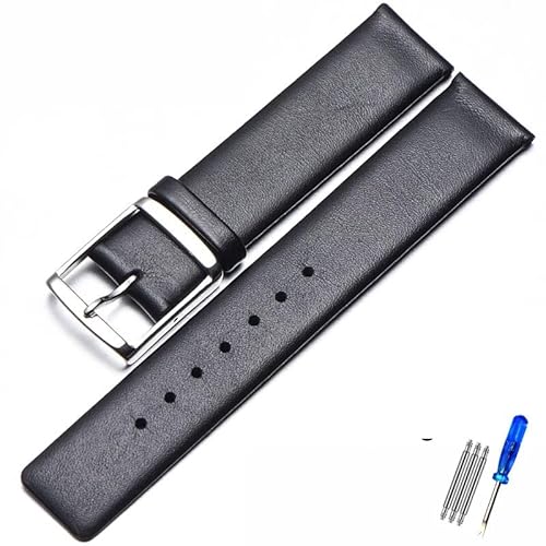 MAMA'S PEARL Lederarmband Passend For CK K2G211K2G231K2Y211K2Y231 Armband Mit Kettenschnalle For Herren Und Damen, 16 Mm, 18 Mm, 20 Mm, 22 Mm Armband(Rose Green,18mm) von MAMA'S PEARL