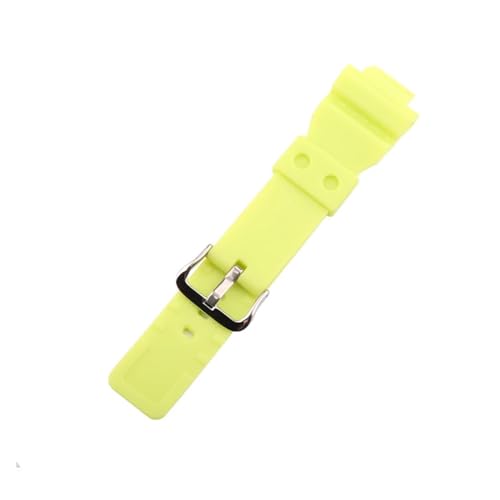 MAMA'S PEARL Uhrenzubehör Passend For Casio GMA-S110 120 130 140 Harzarmband Unisex Outdoor-Sport Wasserdichtes Armband (Color : Light green, Size : 16mm) von MAMA'S PEARL