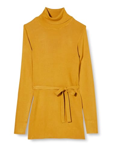 MAMA.LICIOUS Damen MLJACINA L/S Knit Rollneck TOP A. Rollkragenpullover, Amber Gold, XS von MAMA.LICIOUS