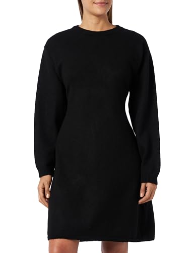 MAMALICIOUS Damen Mllight L/S Abk Knit Dress A., Schwarz, XL von MAMA.LICIOUS