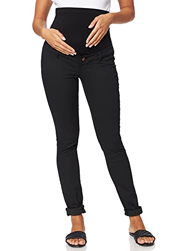 MAMALICIOUS Damen Mljuliane Slim Pant - Noos Umstandshose, Black, 29W 32L EU von MAMALICIOUS