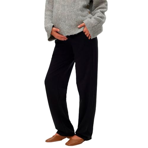 MAMA.LICIOUS Damen MLLIF Straight JRS Pant NOOS Hose, Black, S von MAMALICIOUS
