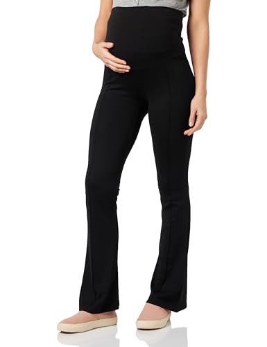 MAMA.LICIOUS Damen MLLUNA JRS Pintuck Flare Pant A. NOOS Schlaghose, Schwarz, L von MAMALICIOUS