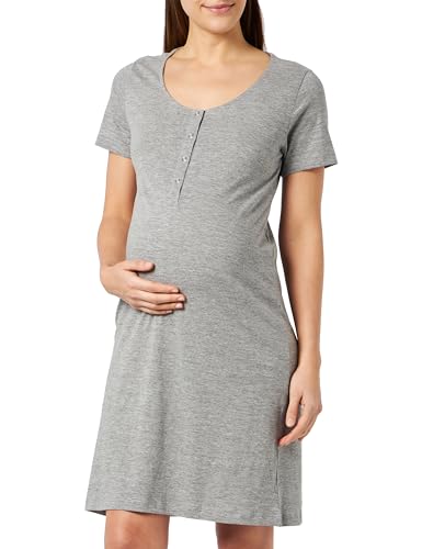 MAMA.LICIOUS Damen MLMIRA LGM JRS Nightgown 2F A. E. NOOS Nachthemd, Grau, L von MAMALICIOUS