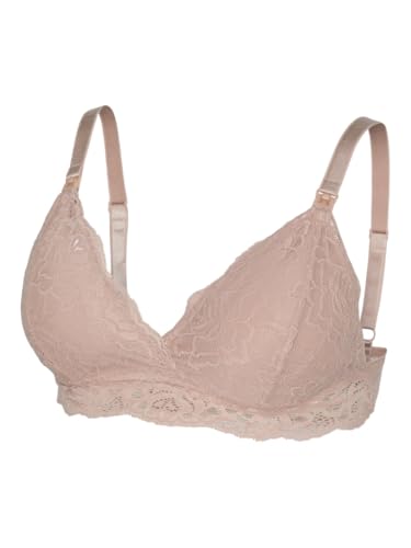 MAMA.LICIOUS Damen MLSIDSEL ALBA LACE Bra 2F 2-P BH, Misty Rose/Pack:Black, XX-Large von MAMALICIOUS