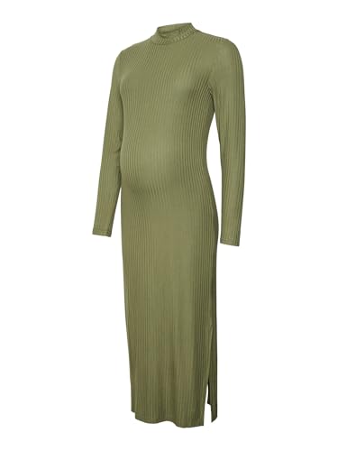 MAMA.LICIOUS Damen MLTRINITY HIGH Neck JRS MIDI Dress NOOS Kleid, Cypress, L von MAMALICIOUS