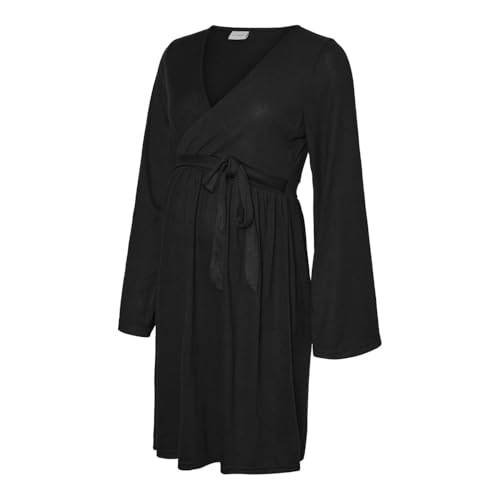 MAMA.LICIOUS Damen Mlmaeve Tess Ls JRS Dress 2F Noos, Black, XS MAMA.LICIOUS Damen Mlmaeve Tess Ls JRS Dress 2F Noos, Black, XS von MAMALICIOUS