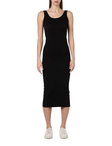 MAMA.LICIOUS Damen VMMISA SL Seamless MIDI Rib Dress NOOS Kleid, Black, Einheitsgröße von MAMALICIOUS