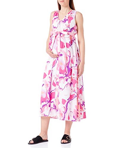 MAMALICIOUS Damen Mlesra Sl Wo Al Dress, Sangria Sunset/Aop:graphic, M von MAMALICIOUS