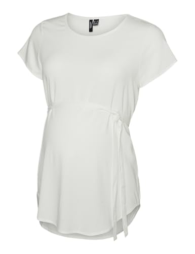 MAMALICIOUS Damen Vmmbella Top WVN Ga Noos T-Shirt, Snow White, S EU von MAMALICIOUS