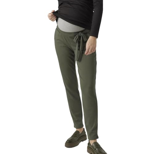 MAMALICIOUS Damen Hose Masmini Khaki/Graumeliert L von MAMALICIOUS