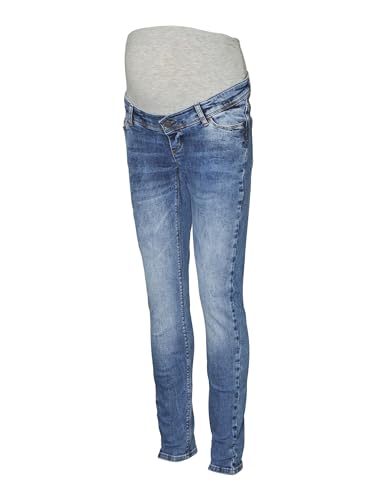 MAMALICIOUS Damen Jeans Roma Blue Denim/Graumeliert 29" "32 von MAMALICIOUS