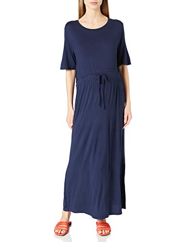 MAMALICIOUS Damen MLALISON 2/4 Jersey AL Dress A. CU. Kleid, Navy Blazer, M-46/48 von MAMALICIOUS