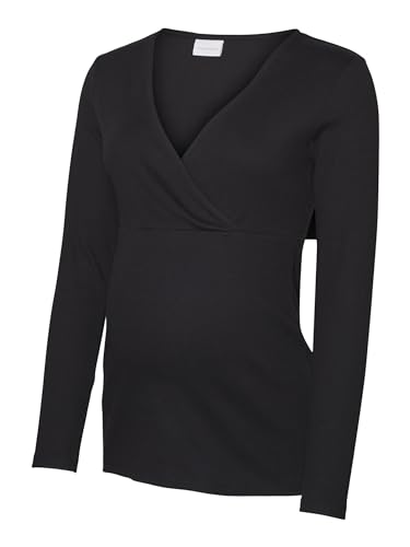 MAMALICIOUS Damen Mlemily Tess L/S Jrs Top 2f A., Schwarz, M von MAMALICIOUS