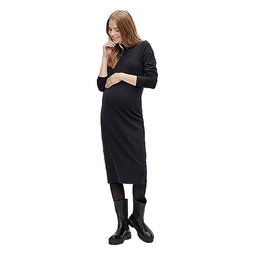 MAMALICIOUS Damen MLEVA LS JRS MIDI HN Dress A. NOOS Strickkleid, Black, Medium MAMALICIOUS Damen MLEVA LS JRS MIDI HN Dress A. NOOS Strickkleid, Black, Medium von MAMALICIOUS