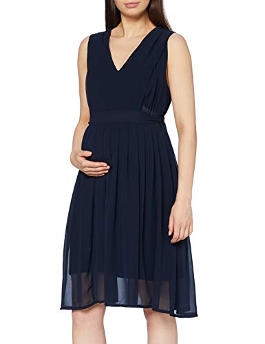 MAMALICIOUS Damen MLGARBO Mary S/L Woven ABK Dress 2F A. Kleid für besondere Anlässe, dunkelblau, XS von MAMALICIOUS