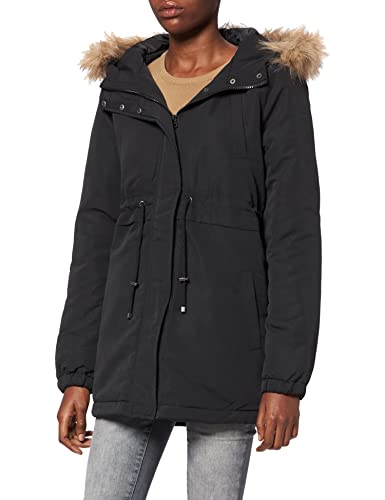 MAMALICIOUS Damen MLJESSA Short A. NOOS Parka, Black, XS von MAMALICIOUS