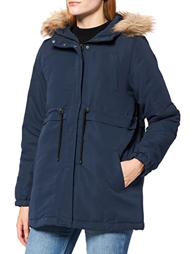 MAMALICIOUS Damen MLJESSA Short A. NOOS Parka, Navy Blazer, S von MAMALICIOUS