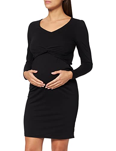 MAMALICIOUS Damen MLMACY L/S Jersey ABK Dress 2F A. NOOS Kleid, Black, XL von MAMALICIOUS