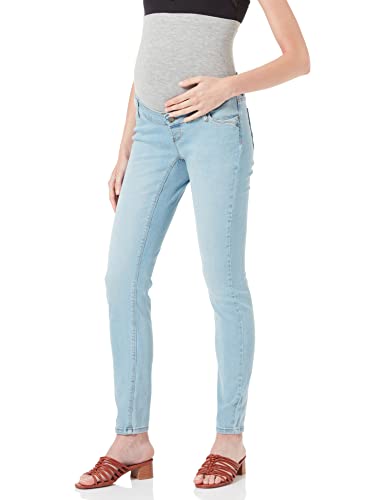 MAMALICIOUS Damen Mlsavanna Organic Ub Slim Jeans A., Light Blue Denim/Detail:ultra Light Wash, 26W / 32L von MAMALICIOUS