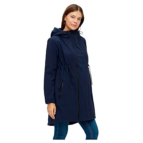 MAMALICIOUS Damen jakke Mlshella 3In1Tikka Softshell Jacket Noos, Navy Blazer, 36 EU von MAMALICIOUS