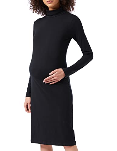 MAMALICIOUS Damen MLSIA L/S Rollneck Jersey Dress A. NOOS Umstandskleid, Black, L von MAMALICIOUS