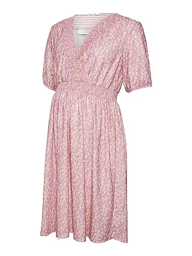 MAMALICIOUS Damen Mlamaya Tess 2/4 Jrs Short Dress 2f., Super Pink, M von MAMALICIOUS