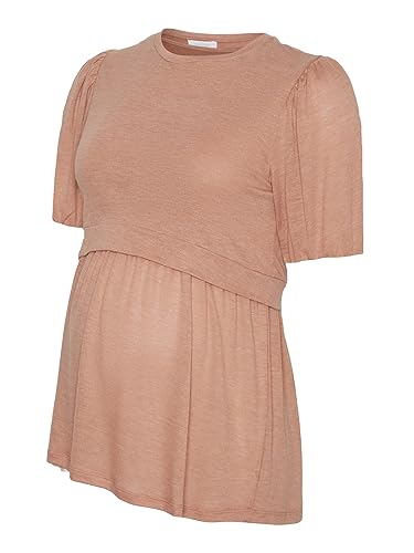 MAMALICIOUS Damen Mlanabella June 24 Jrs Top 2f A., Golden Ochre/Detail:melange, S von MAMALICIOUS