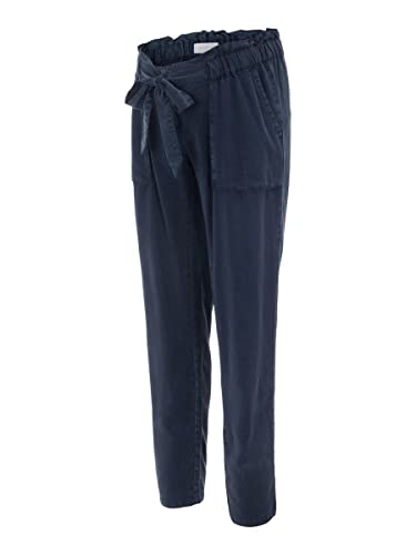 MAMALICIOUS Damen Mlbethune Woven Pant A. Umstandshose, Blau (Navy Blazer), 38 (Herstellergröße: M) von MAMALICIOUS