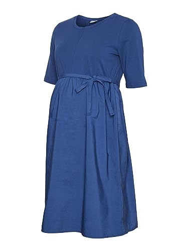 MAMALICIOUS Damen Mlcarolina Lia 24 Mix Uk Dress 2f., Blau, M von MAMALICIOUS