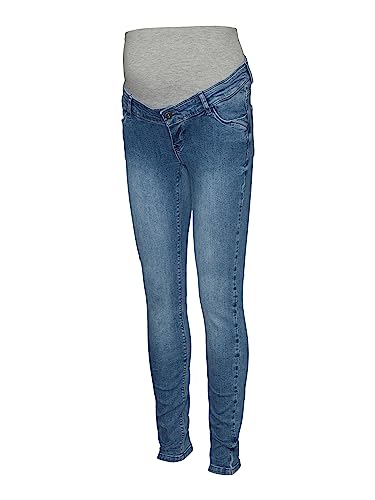 MAMALICIOUS Damen Mldesota Slim Jeans A., Medium Blue Denim, 29W / 32L von MAMALICIOUS