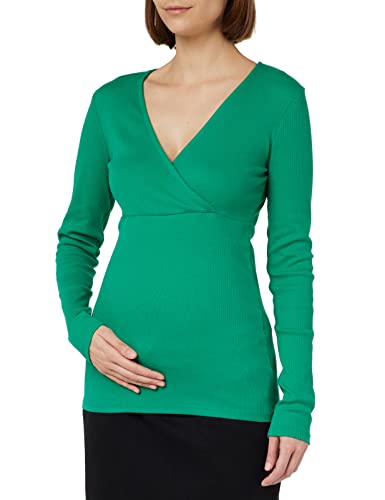 MAMALICIOUS Damen Mlemily Tess L/S Jrs Top 2f A., Pepper Green, M von MAMALICIOUS