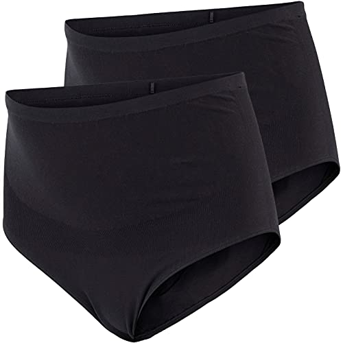 MAMALICIOUS Damen Mlheal Org.baumwolle Panties 2pack O.a.noos Unterw sche, Black/Pack:black, 38-40 EU von MAMALICIOUS