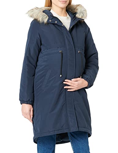 MAMALICIOUS Damen Mljessi 2in1 Long Parka A. Noos, Blau, XS von MAMALICIOUS