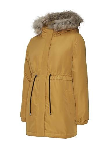 MAMALICIOUS Damen Mljessi 2in1 Short Parka A. Jacke, Wood Thrush, M EU von MAMALICIOUS