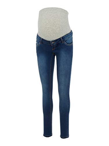 MAMALICIOUS Damen Mllola slanke blå jeans Noos B. Umstandshose, Blue Denim, 26W / 32L EU von MAMALICIOUS